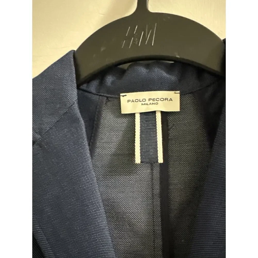 🔥FLASH‎ SALE🔥 PAOLO PECORA blue jacket Kids Boys size 12 - Picture 2 of 13